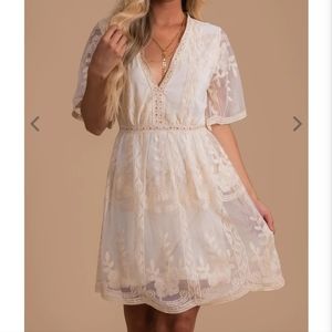 Light My Fire Dress in Cream